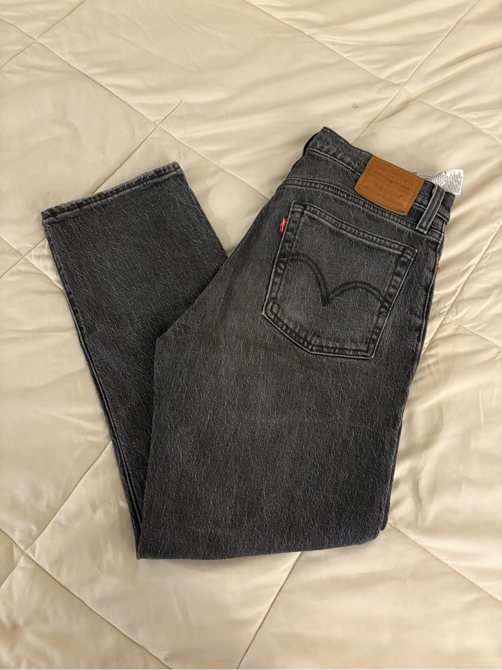 Levi's Wedgie Straight Jeans Gray Jeans